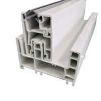 Fabrique Profilé UPVC Profilé en PVC de 80mm Profilés en plastique pour cadres de fenêtres et de portes