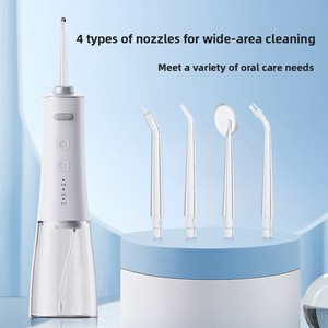 Irrigador Bucal Eléctrico, Limpiador <span class=keywords><strong>Dental</strong></span>, Resistente al <span class=keywords><strong>Agua</strong></span> IPX7, Baterí<span class=keywords><strong>a</strong></span> Integrada, <span class=keywords><strong>Limpieza</strong></span> Bucal Personalizada para Uso Doméstico - Product Image 1