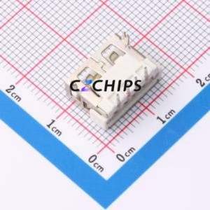 XUBF-1068-0226 USB Connector Bent Lead Through Hole Connector Type-A USB 2.0 Female Right Angle Insert - Product Image 2