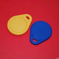 Clé de contrôle d'accès RFID programmable 13,56 MHz, porte-clés PVC, cartes de contrôle d'accès