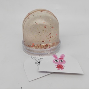 Personalized Snow Globe Liquid Photo Frame with Little Piece Decoration Inside - Product Image 5