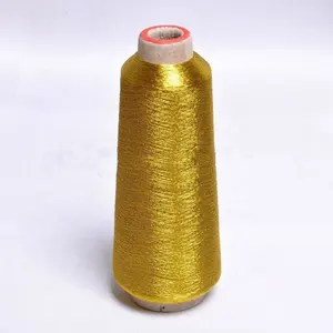 ST Type Fluorescent Gold Metallic yarn for Embroidery Jari Kasab