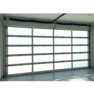 Portes <span class=keywords><strong>de</strong></span> <span class=keywords><strong>garage</strong></span> automatiques à vue panoramique 16x8, portes sectionnelles coulissantes en polycarbonate givré <span class=keywords><strong>avec</strong></span> <span class=keywords><strong>porte</strong></span> piétonne, <span class=keywords><strong>porte</strong></span> pliante résidentielle - Product Image 5