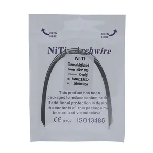 Manufacturer Dental Rectangular Thermal Activated Niti Archwire With ISO Rohs