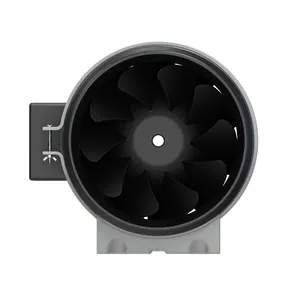 LONGWELL AC DC EC silent 4 6 Inch duct exhaust fan with speed regulator for Hydroponic,Greenhouse,Grow tent