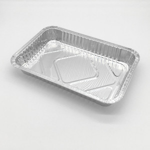 Calidad al por mayor TIA CB63 12,5 pulgadas placa cuadrada comida congelada restaurante contenedores de papel de aluminio pequeño - Product Image 6