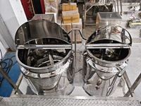 Mélangeur émulsifiant homogénéisateur de type fixe 5L/30L/50L/100L avec aspiration, racloir et chauffage/refroidissement – Fabricant de machines de mélange