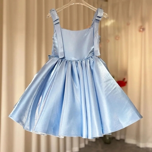 blue dress off shoulder May Jersey Midi Dress-Bright Blue main image 0