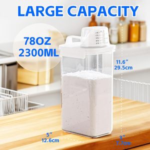 Home Upgrade Sealed <b>Kitchen</b> PET Food-grade Grains Rice Cereals <b>Storage</b> Boxes Transparent Dry Food <b>Containers</b> Eco-Friendly - Product Image 5