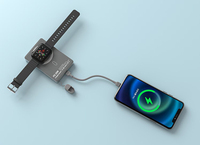 PD20W 5000mAh Léger Ultra-Mince Forte Attraction Magnétique Écouteurs Intelligents Montres Sans Fil Charge Rapide Power Bank