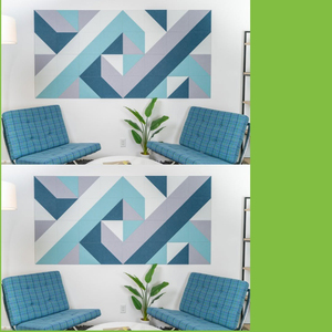 Panneau en feutre géométrique triangulaire en fibre <span class=keywords><strong>de</strong></span> polyester, décoration murale 3D stéréoscopique, isolation acoustique - Product Image 2
