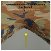 Pantalon Camouflage Homme 100% Coton Taille Élastique Mi-Haute Anti-Déchirure pour Entraînement sur le Terrain et Tir