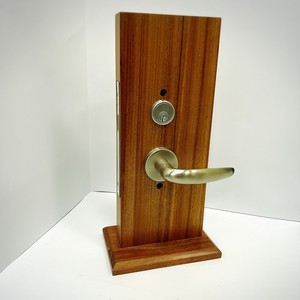 Ensemble de poignées de porte en or brillant, finition nickel satiné, levier courbé pour portes intérieures en bois haut de gamme résidentielles - Product Image 3