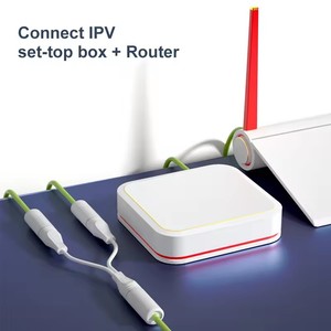 Répartiteur de câble réseau RJ45 étanche 1 vers 2, adaptateur séparateur 8P8C, connexion en série POE pour 2 appareils, accès Internet - Product Image 4