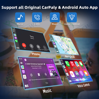 Boîte multimédia AI pour voiture Android 14, compatible avec CarPlay et Android Auto sans fil, Netflix/YouTube, accessoires pour voiture OEM ODM