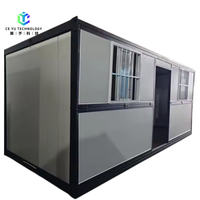 Maison conteneur préfabriquée modulaire pliable de 20 pieds, haute qualité, faible coût, design moderne pour logement temporaire, bureau, hôtel et salle de sport