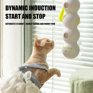 Intelligent Interactive Cat <b>Toy</b> Motion Activated Wack A Worm <b>Post</b> <b>Toy</b> With Tail Automatic Emerging from The Hole Teasing Cat <b>Toy</b> - Product Image 6