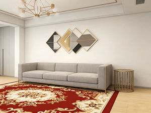 Tapis tissé Wilton à usage commercial et domestique, grand tapis carré moderne en PP sur mesure - Product Image 5