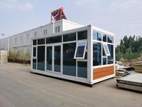 Maison mobile modulaire, construction rapide, robuste, résistante au vent, sûre, durable, conteneur préfabriqué en kit