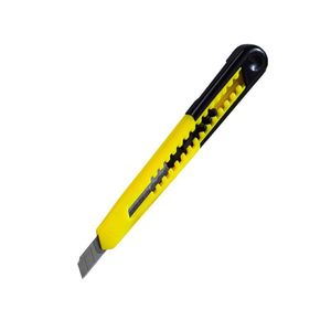 Utility Knife 18mm Stainless Steel Blade Yellow Plastic Handle For <b>Paper</b> Cardboard Cutting - Product Image 5
