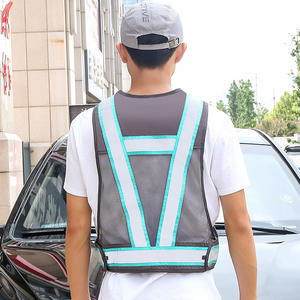 <span class=keywords><strong>Gilet</strong></span> d'été réfléchissant respirant <span class=keywords><strong>en</strong></span> <span class=keywords><strong>maille</strong></span> pour <span class=keywords><strong>homme</strong></span> pour la conduite de nuit avec logo imprimable pour salopette - Product Image 1