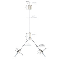 Ensembles d'élingue en fil d'acier inoxydable de haute qualité pince à fil réglable et kit de suspension de câble de coupleur de plafond pour feux de signalisation