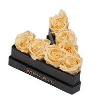 Boîte à fleurs en forme de lettre personnalisée pour la saint-valentin, emballage de luxe avec Logo personnalisé
