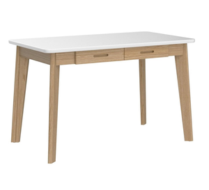 Escritorio de bambú-Escritorio de banco de trabajo para oficina en casa con cajón, mesa de estudio de trabajo para computadora portátil de 39,37 "de ancho - Product Image 2