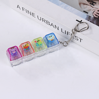 Customize Key Chain Fidget Toy Transparency Keycap With Custom Uv Printing Mechanical Keyboard Switch Fidget Charm