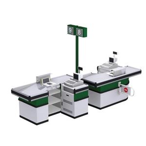 สายพานลำเลียงเคาน์เตอร์คิดเงินไม้สำหรับมินิมาร์ทแบบธรรมดา - Product Image 1