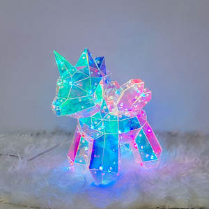 Nouvelle Lampe LED Magique Licorne USB Lumineuse <span class=keywords><strong>Film</strong></span> Coloré Ours avec Boîte Cadeau Anniversaire Saint-Valentin Remise de Diplôme - Product Image 2