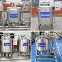 Cuve de Fermentation Industrielle Conique à Double Enveloppe pour Vinification, Brassage Artisanal et Sauce Soja 1000L