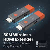 Émetteur et récepteur HD sans fil Plug and Play, émetteur HD sans fil 50M pour PC, TV, projecteur