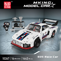MOULD KING 10267, Bloques de Construcción de Modelo de Auto Deportivo de Carreras, Kits de Ladrillos MOC para Ensamblar Vehículos de Carreras, Juguete Educativo para Adultos