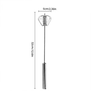 Batidora de Mano Manual de 4 Velocidades - Sin Batería para Mezclar Masa, Salsas, Huevos, Comida para Bebés, Repostería y Cocina - Product Image 6