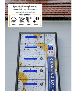 Casier de recharge mural pour télé<span class=keywords><strong>phone</strong></span> portable Y2 Power <span class=keywords><strong>ZEN</strong></span> <span class=keywords><strong>6</strong></span> baies pour une utilisation en extérieur, étanche, station de recharge rapide, armoire de recharge - Product Image 3