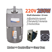 Controlador de Velocidad Variable para Motor de Engranajes PLC 250W AC 220V 5-470 RPM Reversible al por Mayor