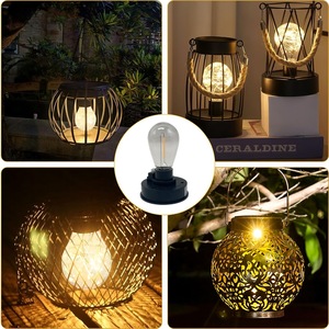 Dingyuan Solar <b>Bulb</b> Dual Color Lamp Holder 1.2V ABS Plastic For <b>Outdoor</b> <b>Lighting</b> - Product Image 5