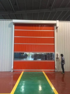 <span class=keywords><strong>Porte</strong></span> de garage industrielle automatique à enroulement rapide en <span class=keywords><strong>PVC</strong></span> flexible pour entrepôt - Product Image 6