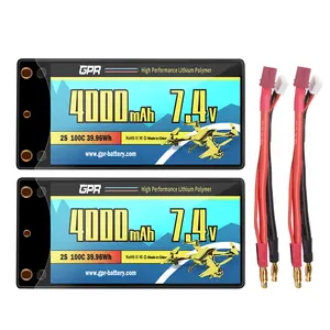 Fabrika ucuz fiyat lipo pil 4000mah 7.4v 2s 100c RC araba RC drone FPV için