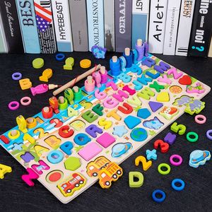 Juguetes de Madera para Aprender Números, Matemáticas, el Alfabeto y Frutas, Rompecabezas de Clasificación para Niños Pequeños de 2 a 4 Años - Product Image 2