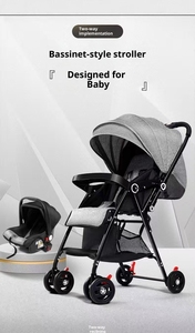 Carriolas de Acero para Bebés, Ligeras, Enfocadas en la Seguridad, Cinturón de Seguridad de 3 Puntos, Plegables, Capacidad de Carga de 20 kg, para Niños Pequeños de 3 Años - Product Image 5