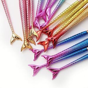 ชุดแปรงแต่งหน้าไนลอน 4 ชิ้น รุ่น Gradient Mermaid พร้อมแปรงปัดแก้มและแปรงอายแชโดว์ แบบพกพา สำหรับผู้เริ่มต้น - Product Image 3