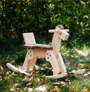 JMJ, diseño moderno, madera maciza, cómodo caballo mecedora, regalos <span class=keywords><strong>de</strong></span> madera para niños, <span class=keywords><strong>silla</strong></span> mecedora <span class=keywords><strong>Pony</strong></span> - Product Image 3