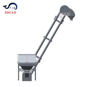 ناقل أنبوبي عمودي جديد من الفولاذ المقاوم للصدأ على شكل حرف <span class=keywords><strong>S</strong></span> لنقل المساحيق في المصانع - Product Image 1