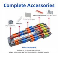 Bloc de bornes à ressort modulaire bipolaire QPT-4HESI PTC 4-HESI (5X20) avec connexion à enfoncement, LED, rail DIN, automobile