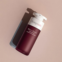 Botol Kemasan Kosmetik Plastik Berwarna Pompa Lotion Tanpa Udara Dinding Ganda Modern 15ml 30ml 50ml Bentuk Silinder untuk Perawatan Kulit