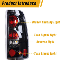 Nouveaux feux arrière LED ABS et feux de jour étanches 12V pour Chevrolet Silverado 1999-2006 – Amélioration de la version d'origine