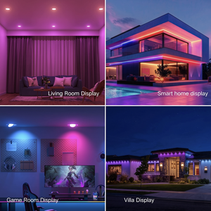 Plafonnier LED carré encastré <span class=keywords><strong>TUYA</strong></span> 10W dimmable RGB avec contrôle ZigBee pour hôtel, maison, restaurant - Product Image 4
