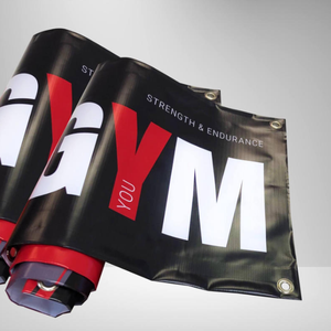 Tường ngoài trời treo đầy đủ màu sắc in ra Vinyl dấu hiệu quảng cáo biểu ngữ giá thấp loại khuyến mại biểu ngữ - Product Image 2